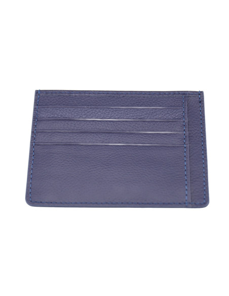 Port Card Piele Naturala B10 bleumarin