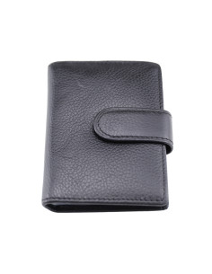 Port Card Piele Naturala M21 negru