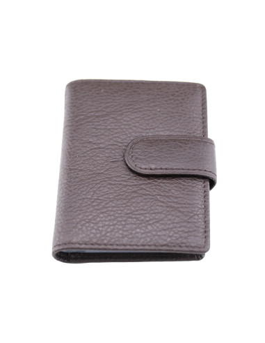 Port Card Piele Naturala M21 maro