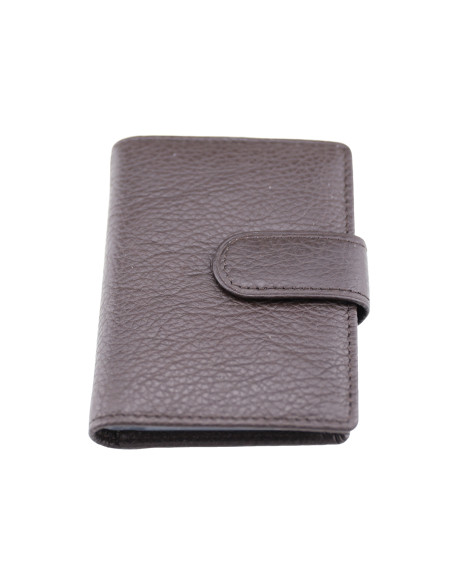 Port Card Piele Naturala M21 maro