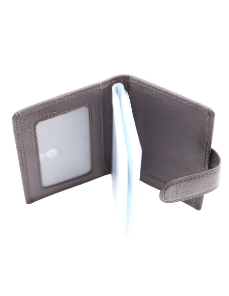 Port Card Piele Naturala M21 maro
