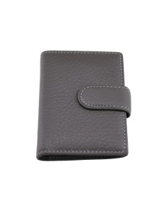 Port Card Piele Naturala M21 gri