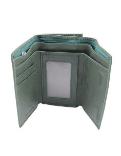 Portofel Piele Naturala ST021 verde 2