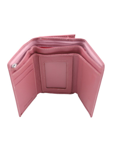Portofel Piele Naturala ST021 roze
