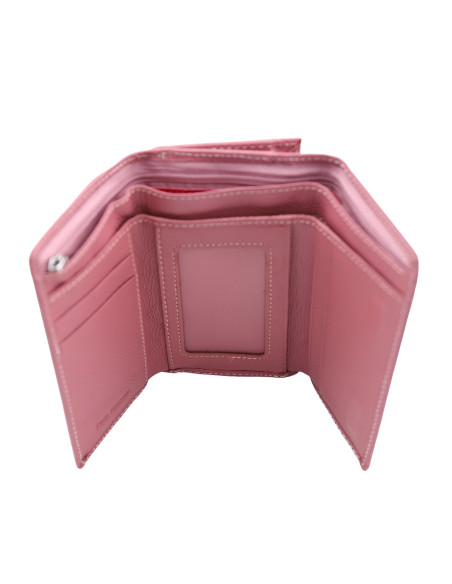Portofel Piele Naturala ST021 roze