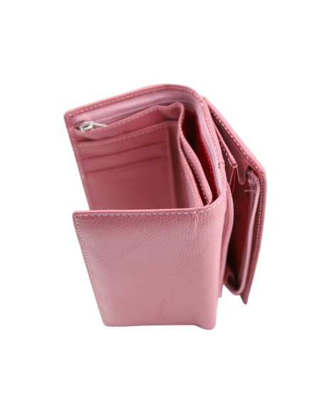 Portofel Piele Naturala ST021 roze