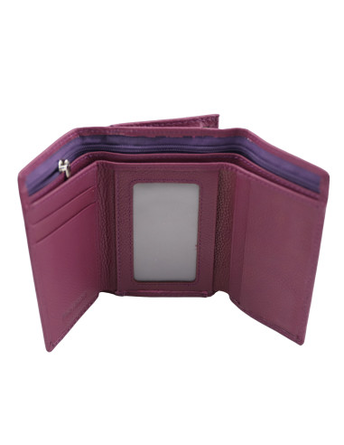 Portofel Piele Naturala ST031 Purple Red