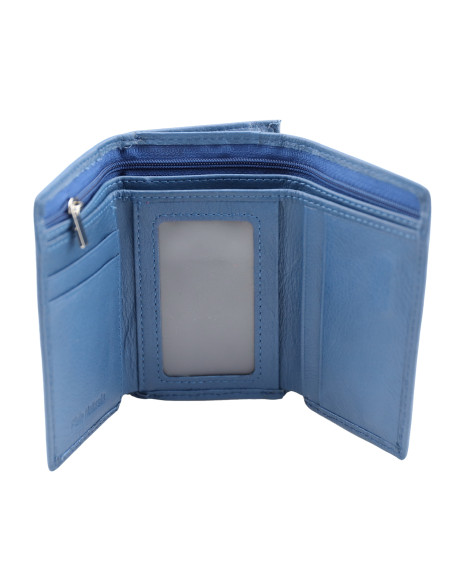 Portofel Piele Naturala ST031 Blue