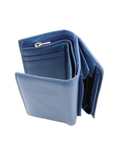 Portofel Piele Naturala ST031 Blue