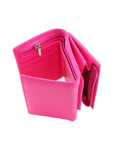 Portofel Piele Naturala ST031 Fucsia