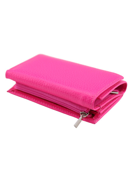 Portofel Piele Naturala ST031 Fucsia