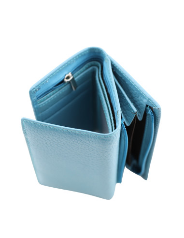 Portofel Piele Naturala ST031 Baby-Blue
