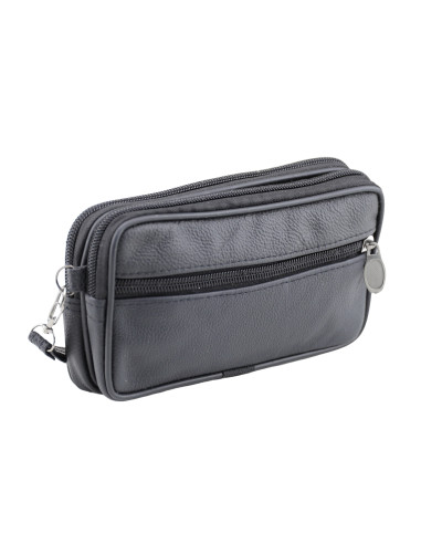 Borseta Piele Naturala Transit Negru 6809