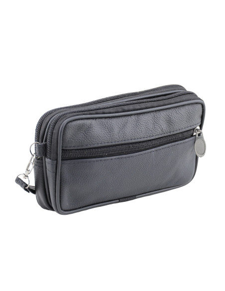 Borseta Piele Naturala Transit Negru 6809