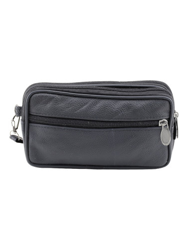 Borseta Piele Naturala Transit Negru 6809