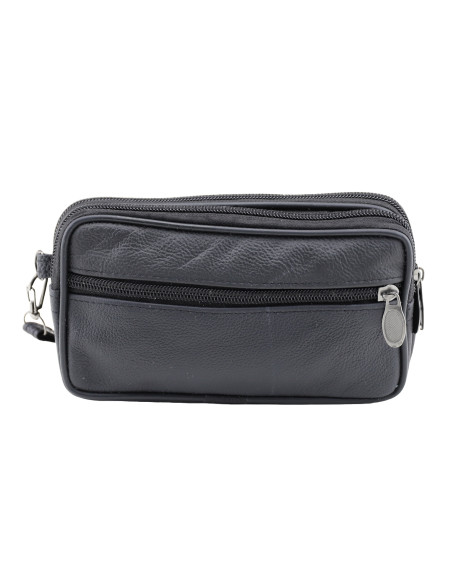 Borseta Piele Naturala Transit Negru 6809