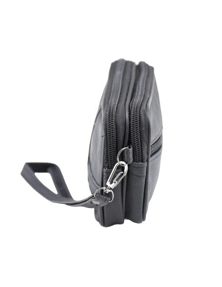 Borseta Piele Naturala Transit Negru 6809