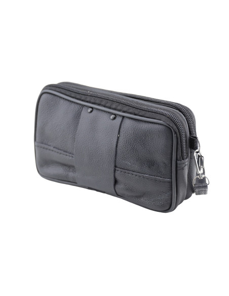 Borseta Piele Naturala Transit Negru 6809
