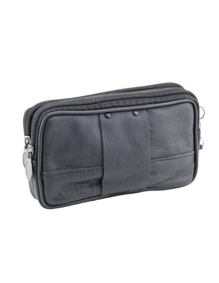 Borseta Piele Naturala Transit Negru 6809