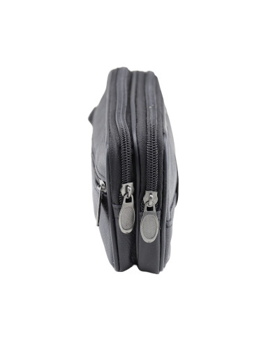 Borseta Piele Naturala Transit Negru 6809