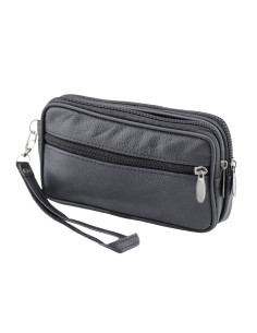 Borseta Piele Naturala Transit Negru 6809