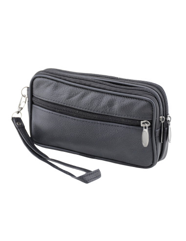 Borseta Piele Naturala Transit Negru 6809