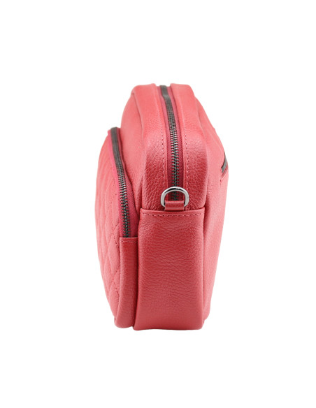 Borseta Piele Naturala Pearl Rosu