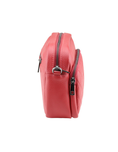 Borseta Piele Naturala Pearl Rosu