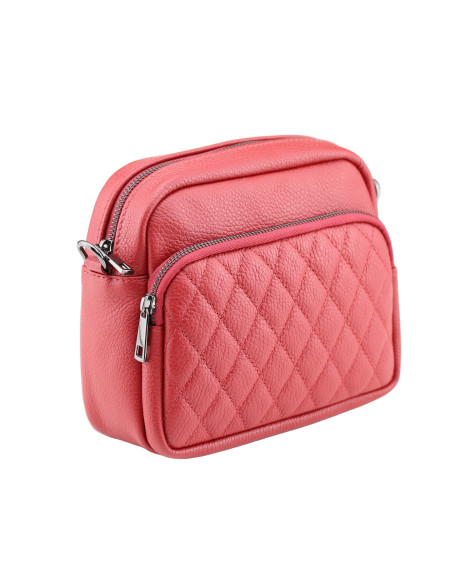 Borseta Piele Naturala Pearl Rosu