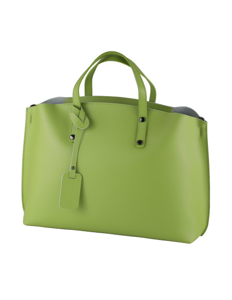 Geanta Piele Naturala Prestige Verde Fistic