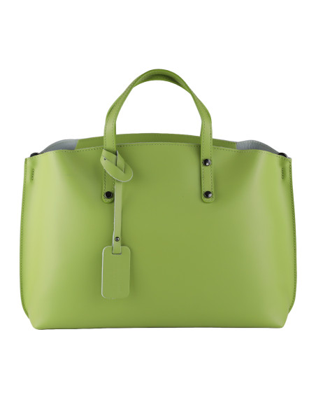 Geanta Piele Naturala Prestige Verde Fistic