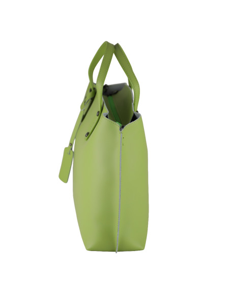 Geanta Piele Naturala Prestige Verde Fistic