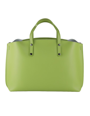 Geanta Piele Naturala Prestige Verde Fistic