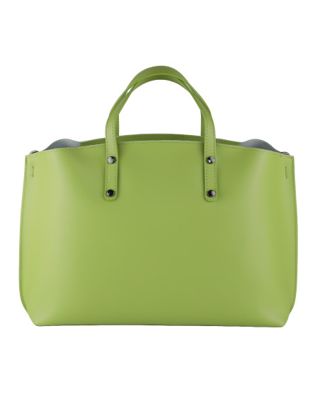 Geanta Piele Naturala Prestige Verde Fistic