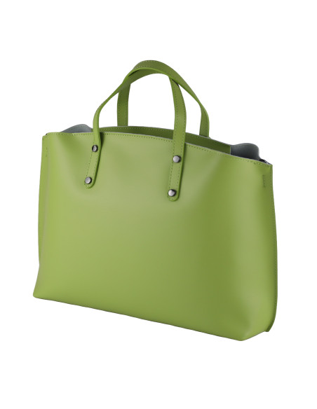 Geanta Piele Naturala Prestige Verde Fistic