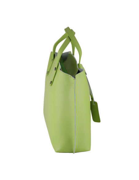 Geanta Piele Naturala Prestige Verde Fistic