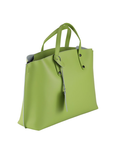 Geanta Piele Naturala Prestige Verde Fistic