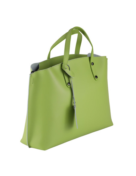 Geanta Piele Naturala Prestige Verde Fistic
