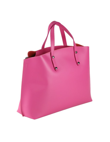 Geanta Piele Naturala Prestige Fucsia