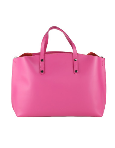 Geanta Piele Naturala Prestige Fucsia