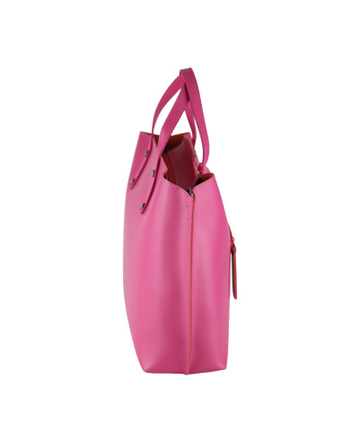 Geanta Piele Naturala Prestige Fucsia