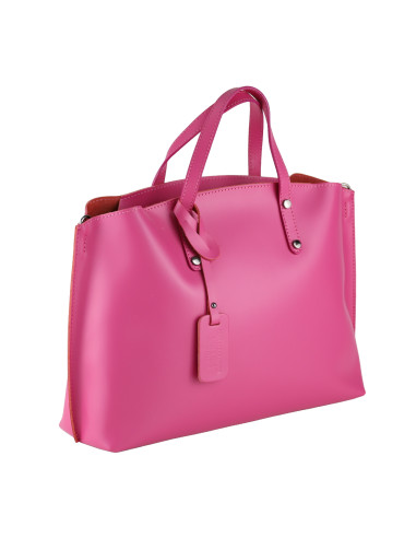 Geanta Piele Naturala Prestige Fucsia