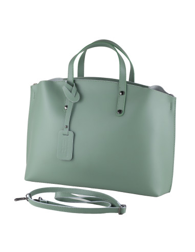 Geanta Piele Naturala Prestige Verde Salvie
