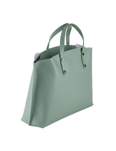 Geanta Piele Naturala Prestige Verde Salvie