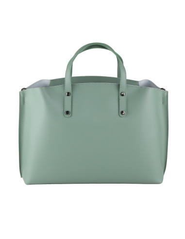 Geanta Piele Naturala Prestige Verde Salvie