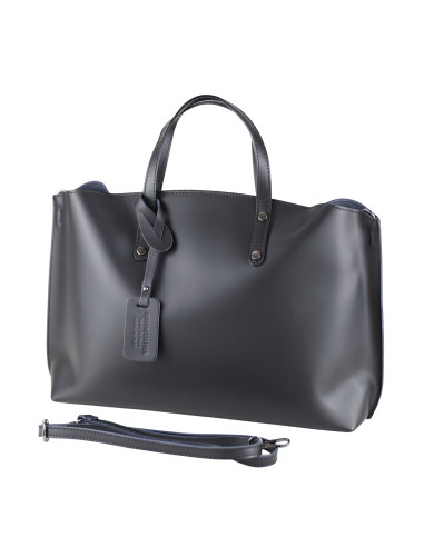 Geanta Piele Naturala Prestige Negru