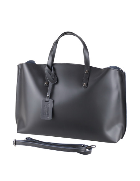 Geanta Piele Naturala Prestige Negru