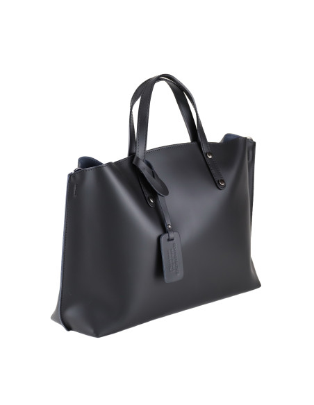 Geanta Piele Naturala Prestige Negru