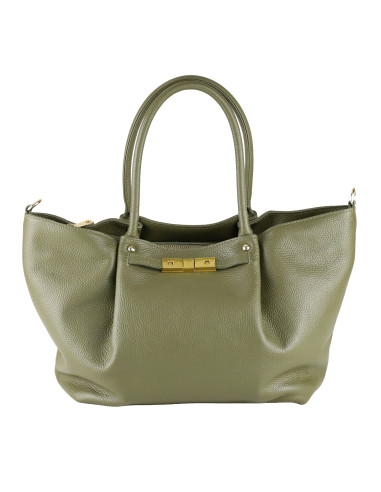 Geanta Piele Naturala Eva Verde Olive
