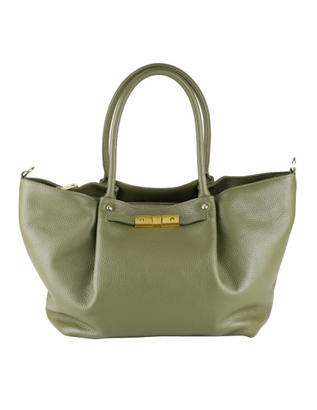 Geanta Piele Naturala Eva Verde Olive